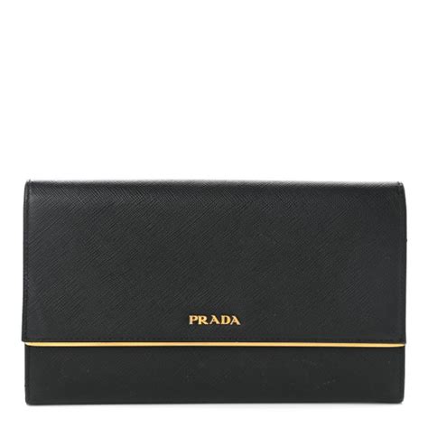 prada saffiano metal bar wallet|authentic prada wallet sale.